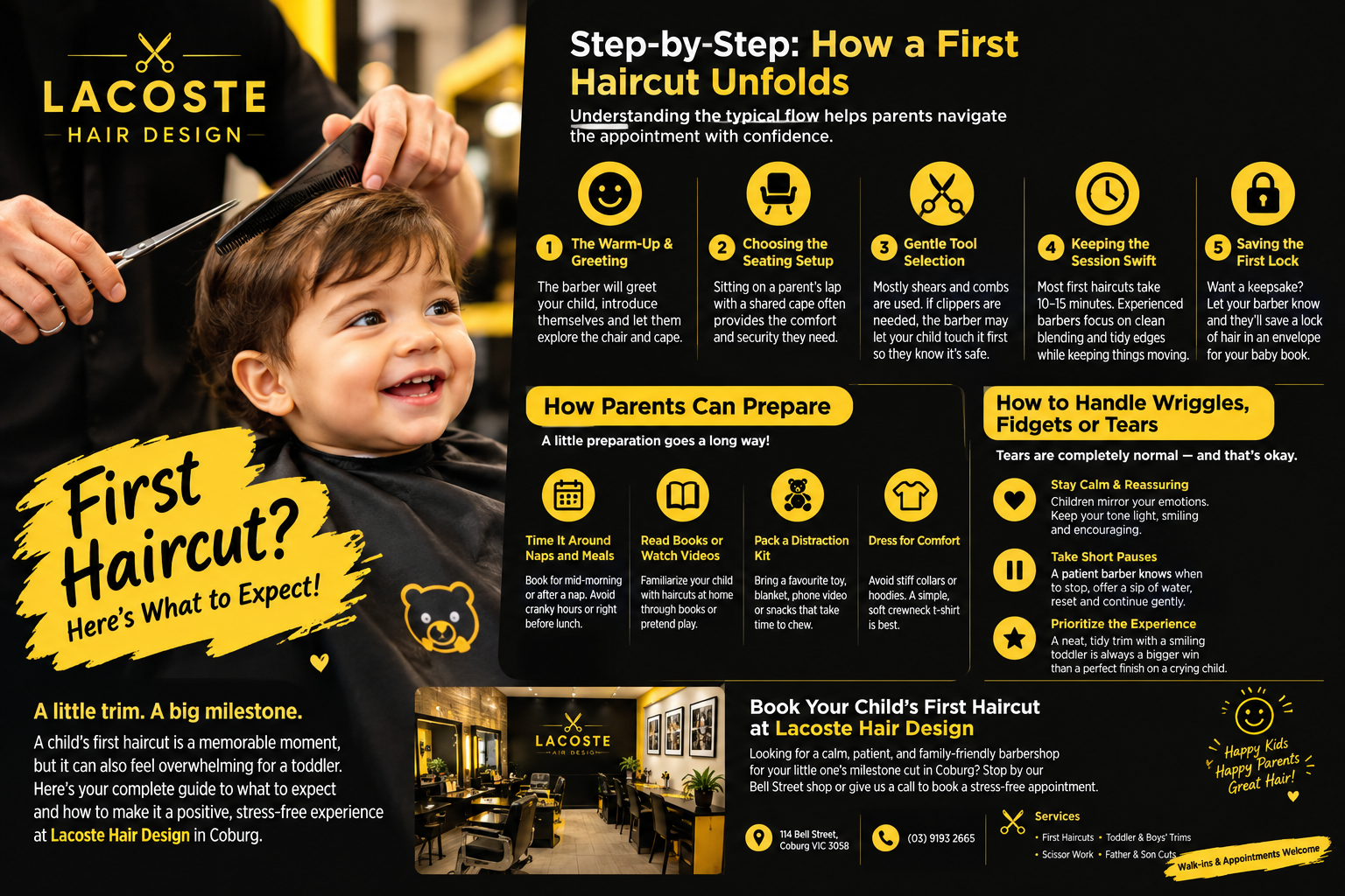What to Expect During Your Child’s First Haircut: A Parent’s Guide